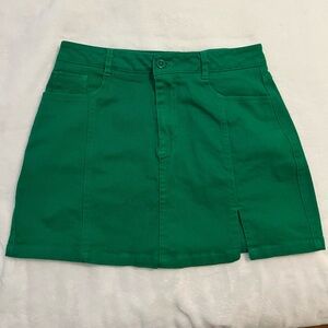 Green Mini Skirt
